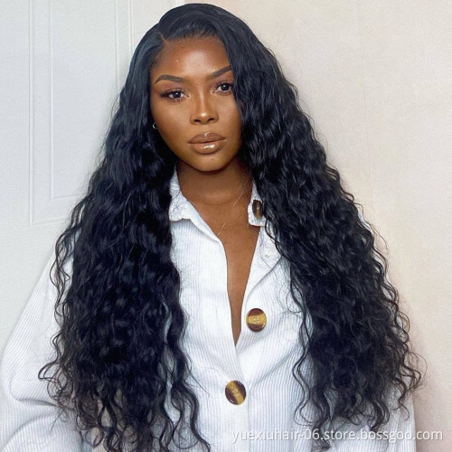 13*4 Lace Front Natural Human Virgin Hair Water Wave Wigs Full Cuticle Aligned Unprocessed Indian Virgin Hair Extensions Wigs